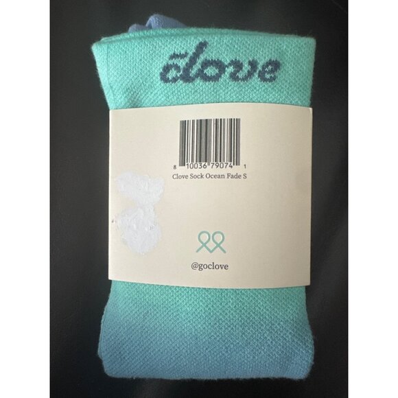 Clove Compression Socks Ocean Fade Circulation Support Mint Green & Blue small - Picture 8 of 8